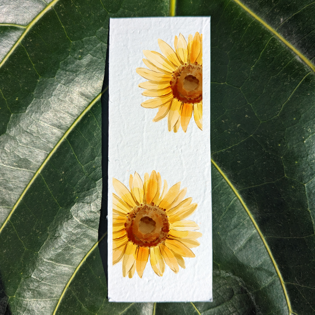 Botanical Bookmark "Sunflower"