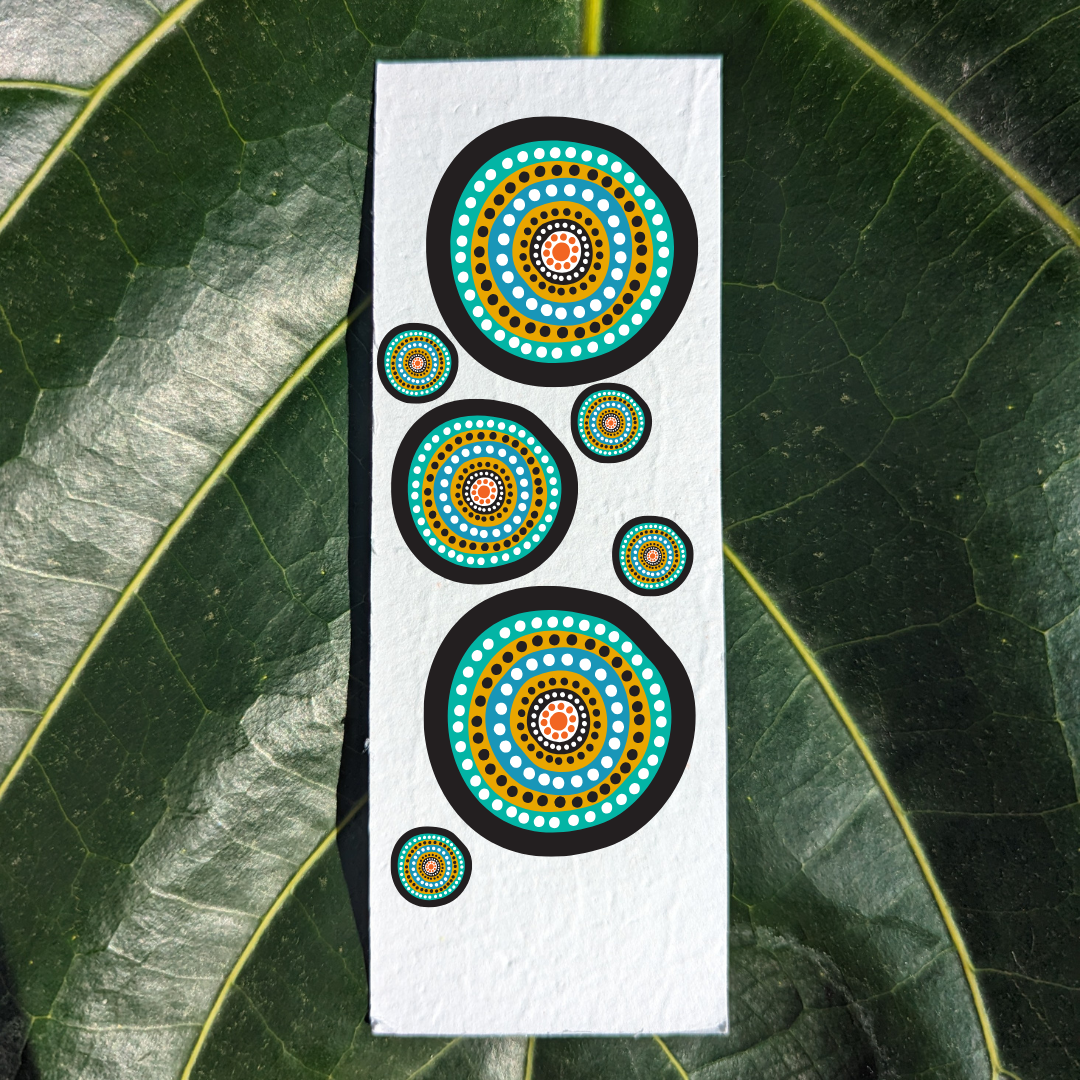 Bookmark with aboriginal circles