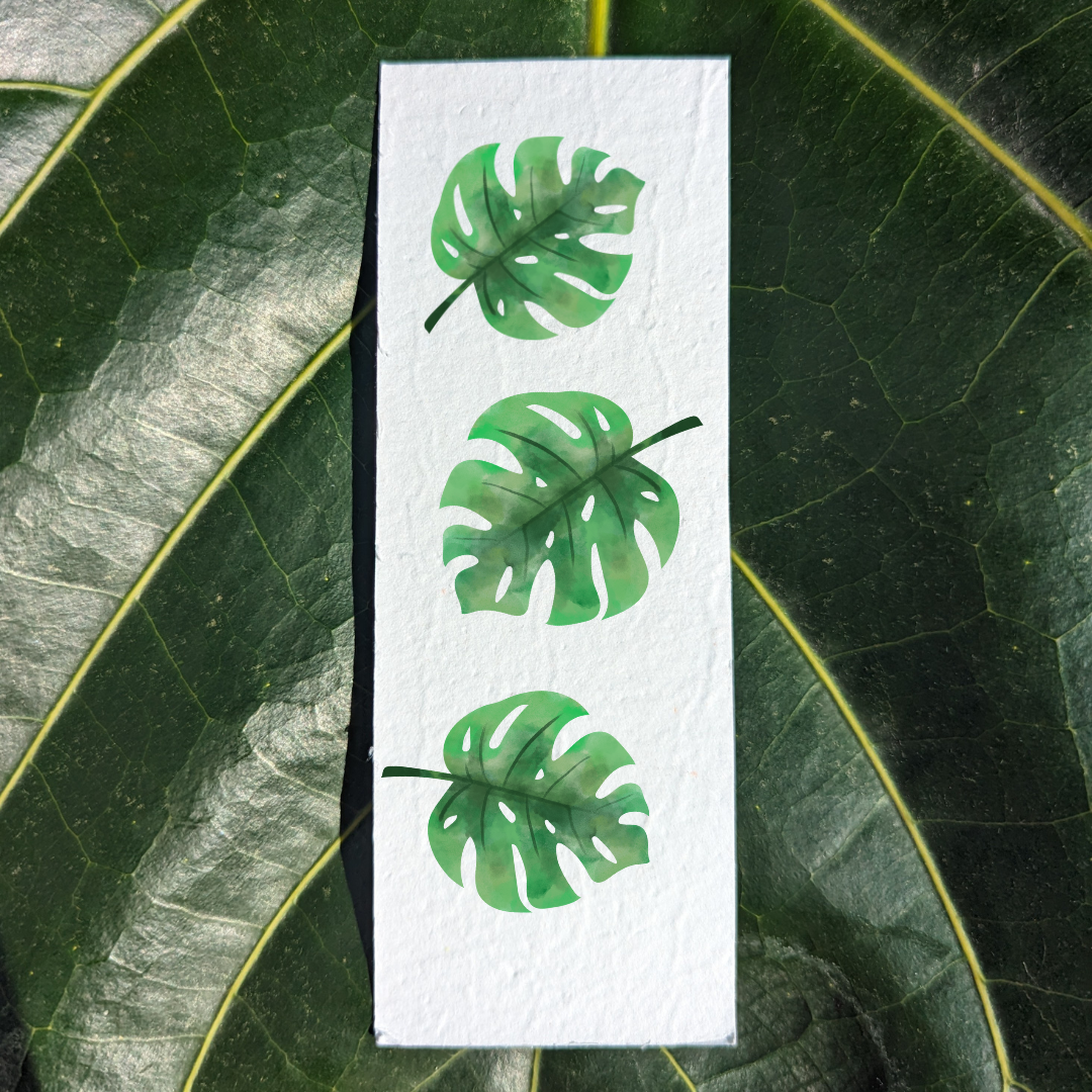 Monstera leaves bookmark