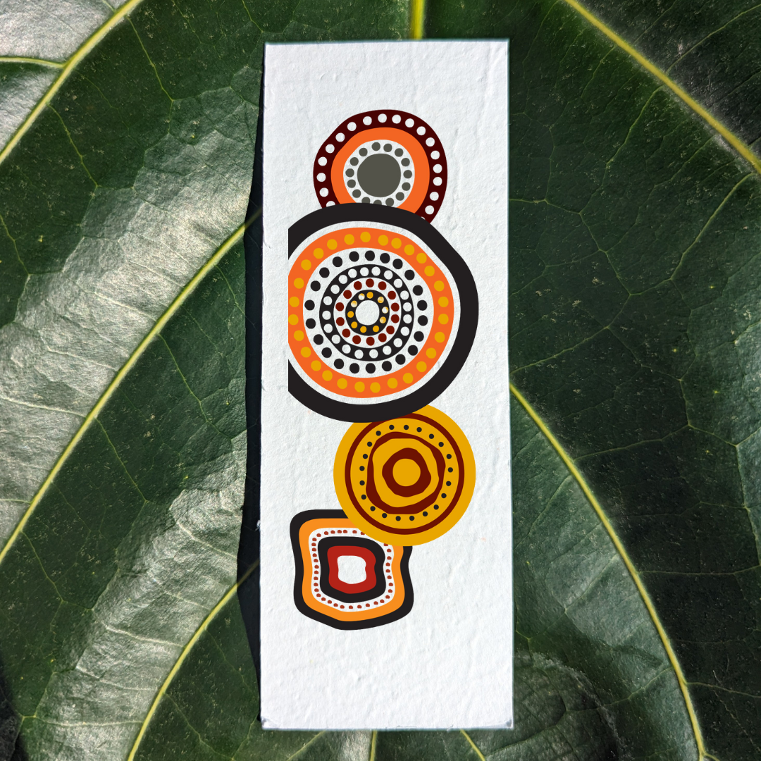 Bookmark with aboriginal circles