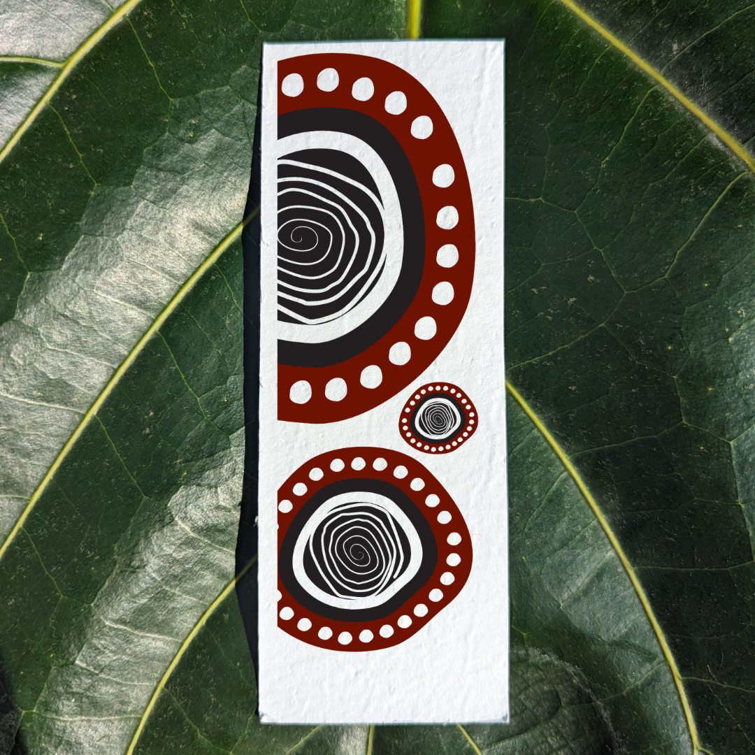 Bookmark with beautiful aboriginal circles