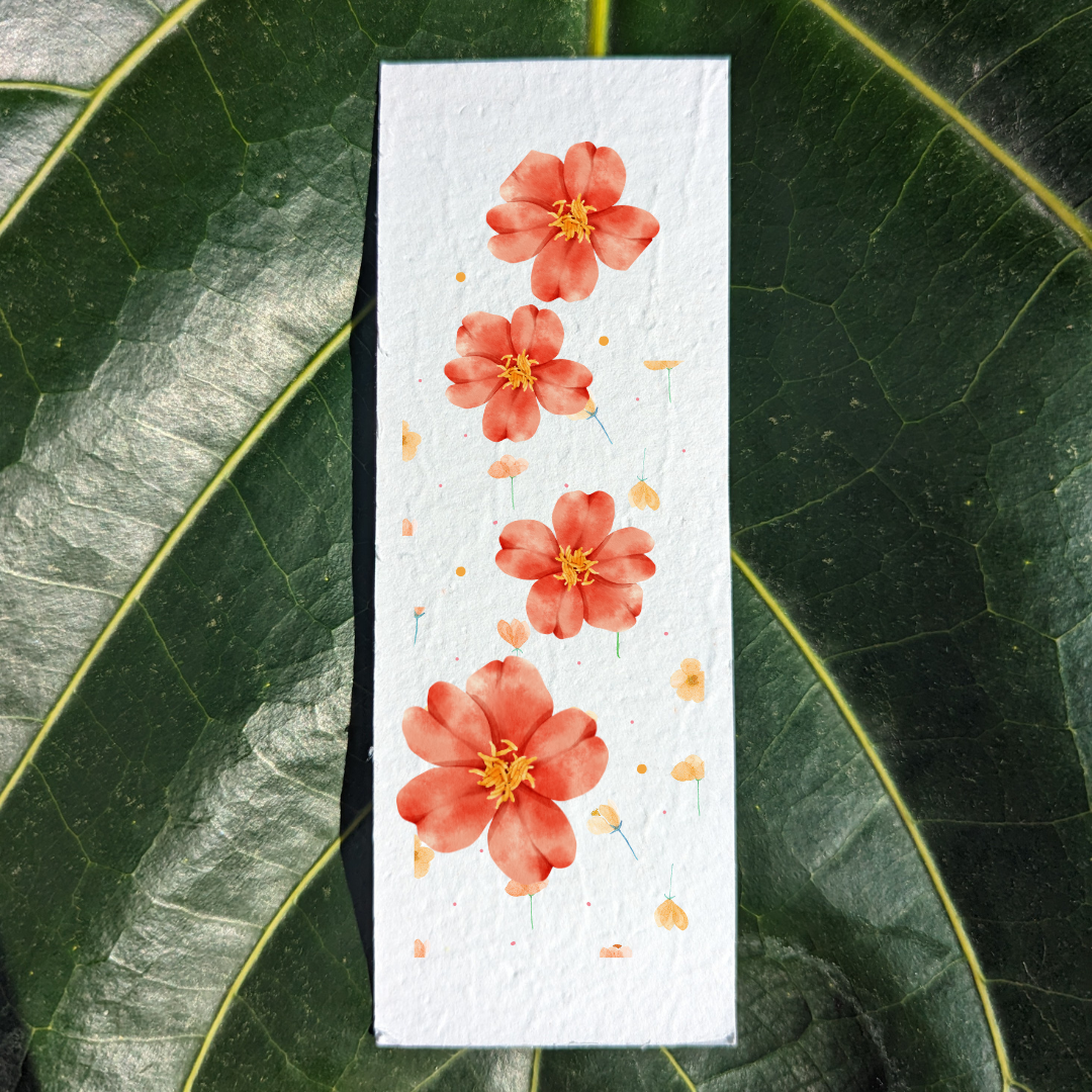 Botanical Bookmark "Red mix"