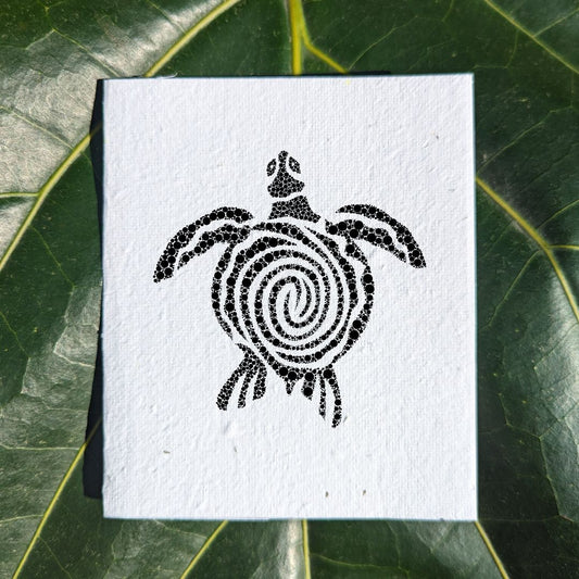 Card turtle aboriginal design