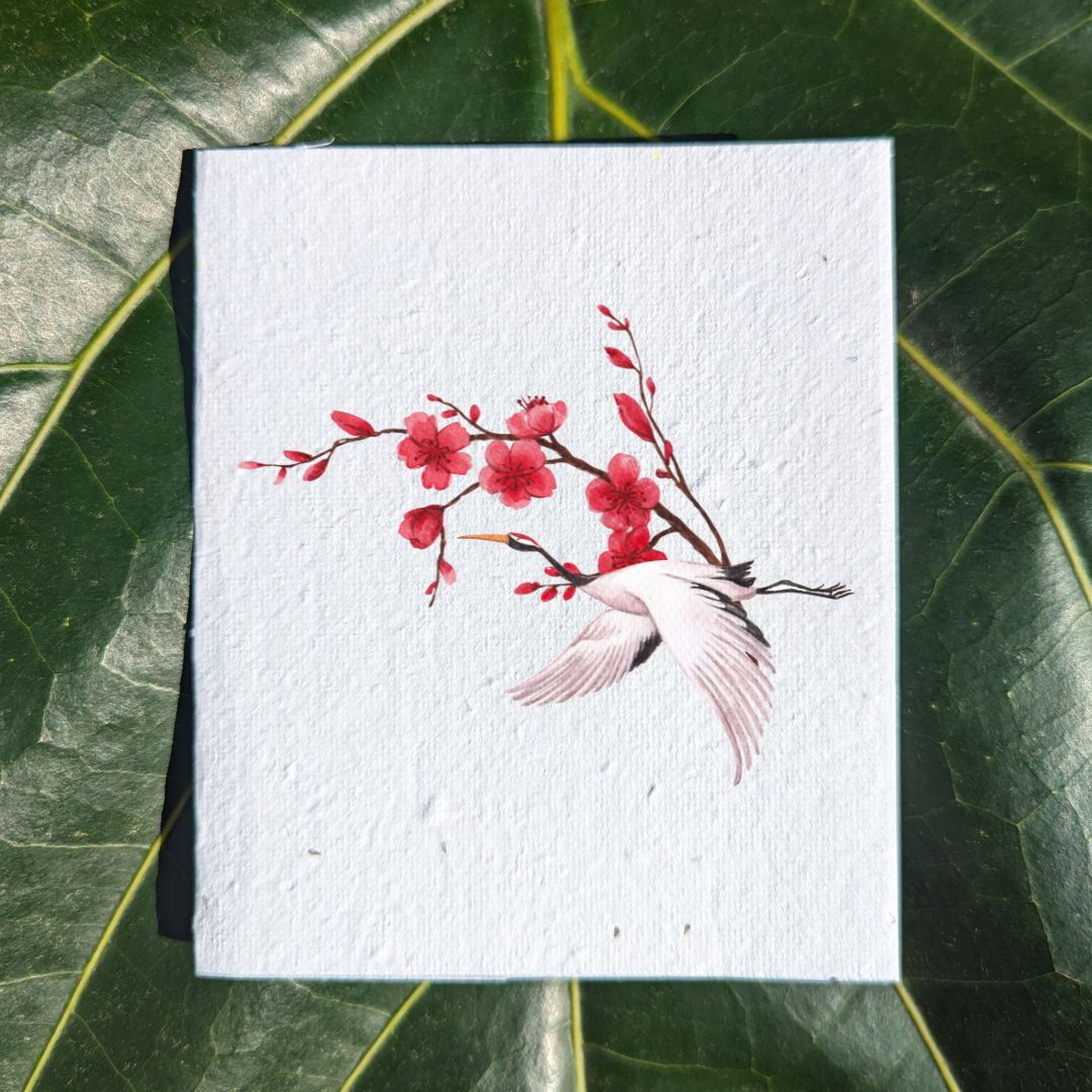 Japanese bird card