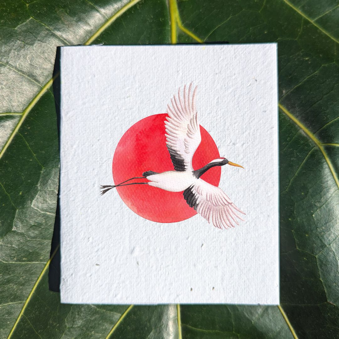 Japanese bird card