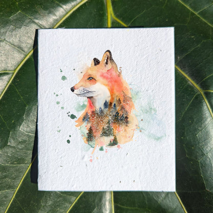 Wildlife card "Fox"