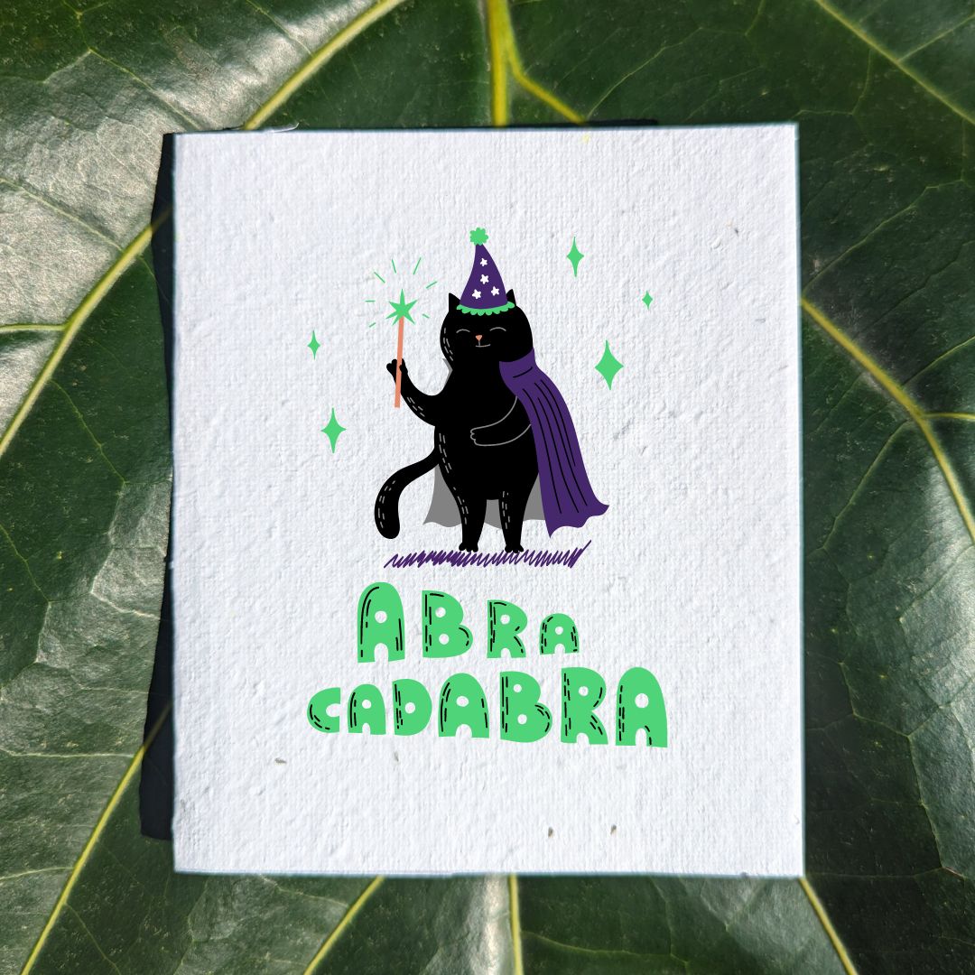 Fun card "Magic Cat"