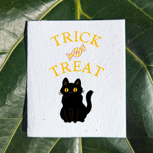 Fun card "Treat Cat"