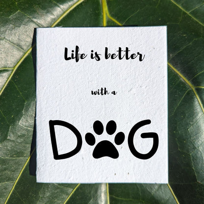 Fun card "Dog life"