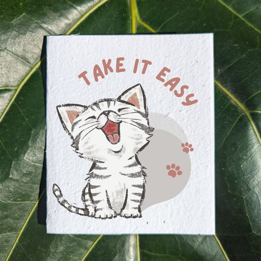 Fun card "Take it easy"