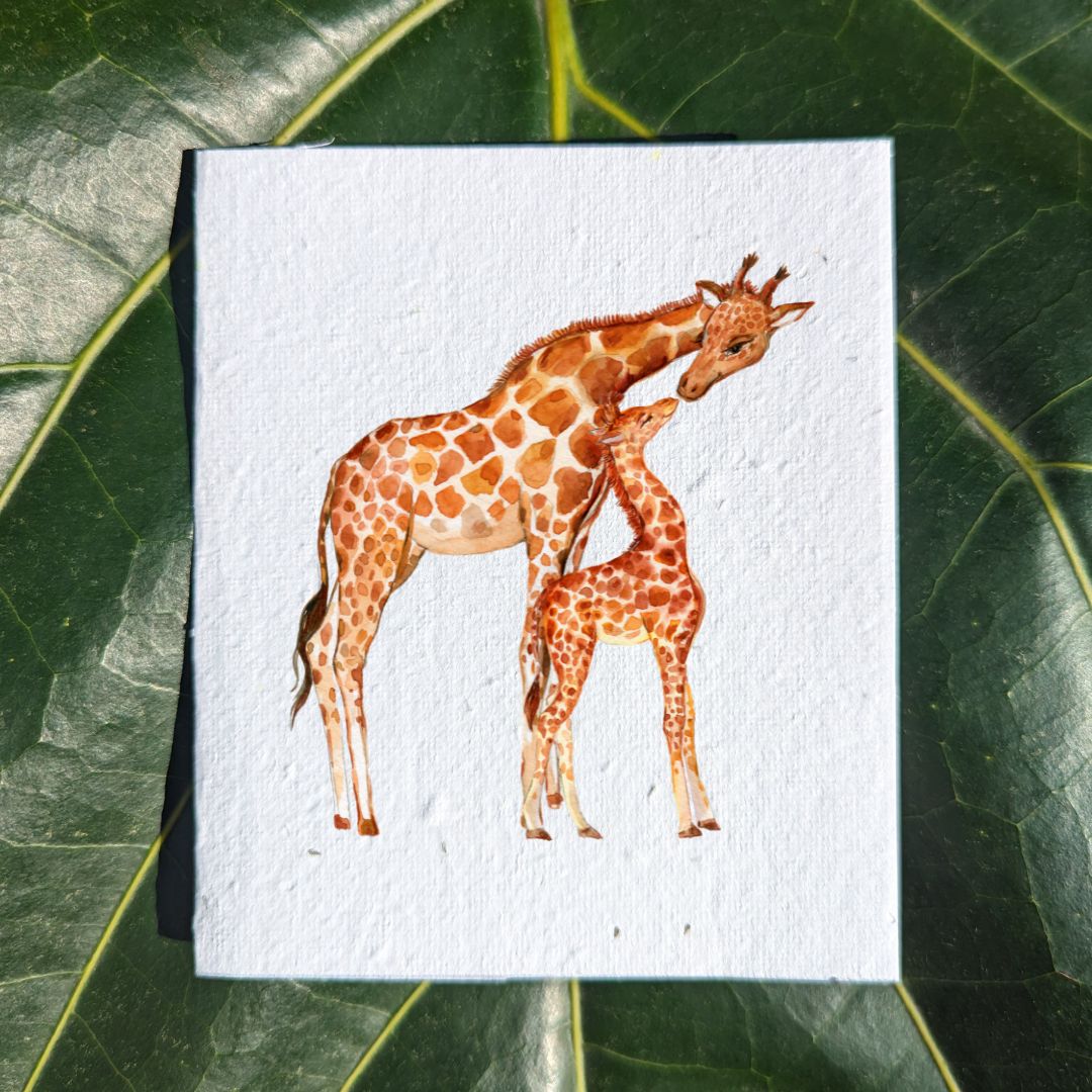 Wildlife card "Giraffe"