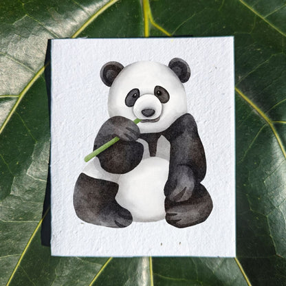 Wildlife card "Panda"