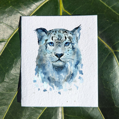 Wildlife card "Snow Leopard"