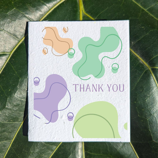 Thank you card "Bubbles"