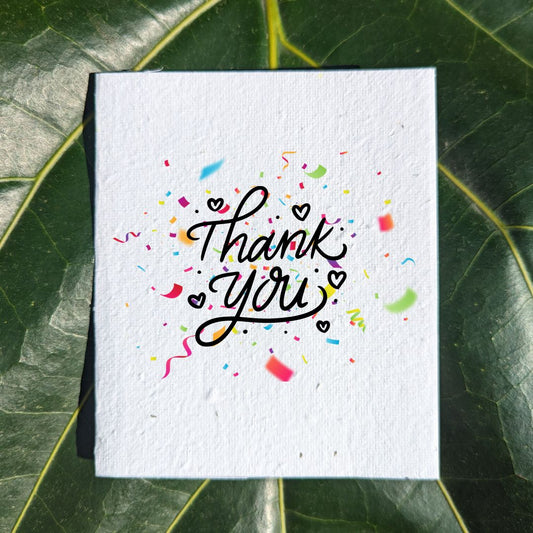 Thank you card "Confetti"